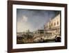 The Reception of the French Ambassador in Venice-Canaletto-Framed Art Print