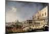 The Reception of the French Ambassador in Venice-Canaletto-Mounted Art Print