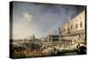 The Reception of the French Ambassador in Venice-Canaletto-Stretched Canvas