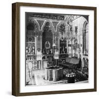 The Reception Room of a Pasha, Damascus, Syria, 1905-Underwood & Underwood-Framed Photographic Print