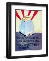 The Recession Will End When We All Need to Buy a New Toaster-Jennie Cooley-Framed Premium Giclee Print