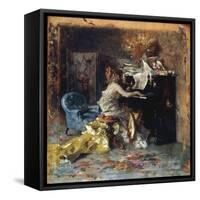 The Recital-Giovanni Boldini-Framed Stretched Canvas