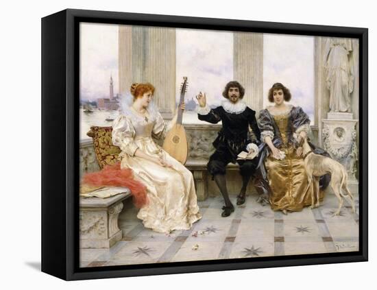 The Recital-Federigo Andreotti-Framed Stretched Canvas