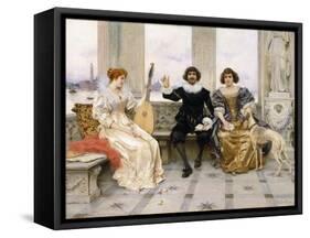 The Recital-Federigo Andreotti-Framed Stretched Canvas