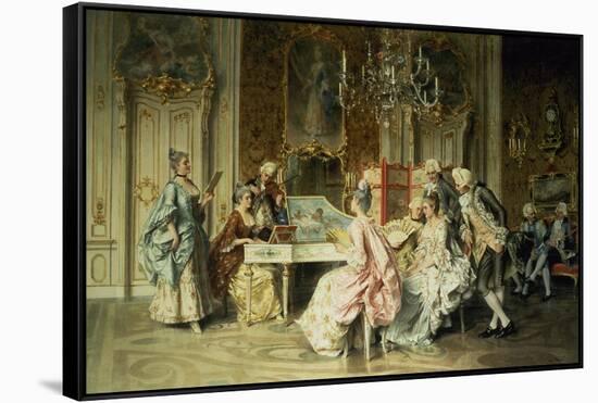 The Recitation-Arturo Ricci-Framed Stretched Canvas