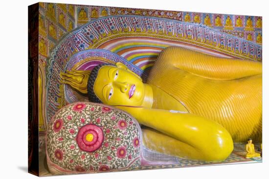 The Reclining Buddha at the Asgiriya Monastery-Jon Hicks-Stretched Canvas