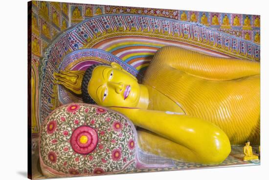 The Reclining Buddha at the Asgiriya Monastery-Jon Hicks-Stretched Canvas