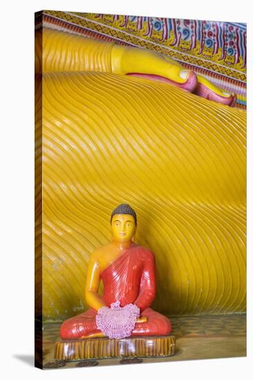 The Reclining Buddha at the Asgiriya Monastery-Jon Hicks-Stretched Canvas