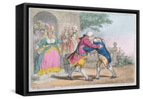 The Reconciliation, 1804-James Gillray-Framed Stretched Canvas
