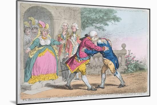 The Reconciliation, 1804-James Gillray-Mounted Giclee Print