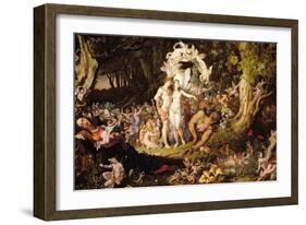 The Reconciliation of Oberon and Titania, 1847-Sir Joseph Noel Paton-Framed Giclee Print