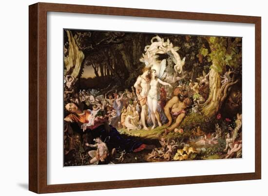 The Reconciliation of Oberon and Titania, 1847-Sir Joseph Noel Paton-Framed Giclee Print