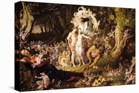 The Reconciliation of Oberon and Titania, 1847-Sir Joseph Noel Paton-Stretched Canvas