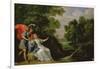 The Reconciliation of Rinaldo and Armida, 1836 (Oil on Canvas)-David the Younger Teniers-Framed Giclee Print