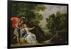 The Reconciliation of Rinaldo and Armida, 1836 (Oil on Canvas)-David the Younger Teniers-Framed Giclee Print