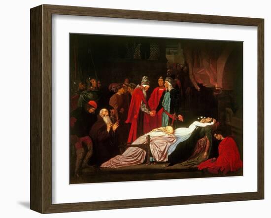 The Reconciliation of the Montagues and the Capulets over the Dead Bodies of Romeo and Juliet-Frederick Leighton-Framed Giclee Print