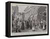 The Reconsecration of the Church of the Restored Castle of Marienburg, the Procession of Knights-Frederic De Haenen-Framed Stretched Canvas