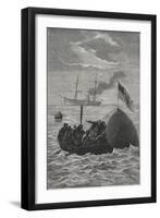 The Recovery Of a Space Capsule From the Sea-E. Bayard-Framed Giclee Print