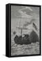 The Recovery Of a Space Capsule From the Sea-E. Bayard-Framed Stretched Canvas