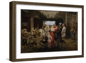 The Recruit Farewell, 1879-Ilya Yefimovich Repin-Framed Giclee Print