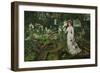 The Rector's Garden, Queen of the Lilies, 1877-John Atkinson Grimshaw-Framed Giclee Print