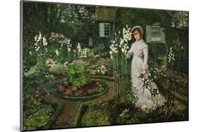 The Rector's Garden, Queen of the Lilies, 1877-John Atkinson Grimshaw-Mounted Giclee Print