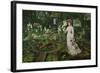 The Rector's Garden, Queen of the Lilies, 1877-John Atkinson Grimshaw-Framed Giclee Print