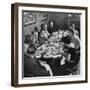 The Rectors Family Having a Few Friends in for a Buffet Supper and Comfortable Evening at Home-Loomis Dean-Framed Photographic Print