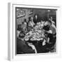 The Rectors Family Having a Few Friends in for a Buffet Supper and Comfortable Evening at Home-Loomis Dean-Framed Photographic Print