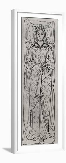 The Recumbant Eleanor of Aquitaine (circa 1122-1204)-null-Framed Premium Giclee Print