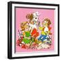 The Red and White Box - Jack & Jill-Jackie Lacy-Framed Giclee Print