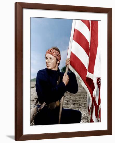 The Red Badge of Courage, Audie Murphy, 1951-null-Framed Photo