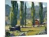 The Red Barn-William Wendt-Mounted Art Print