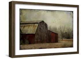 the Red Barn-Barbara Simmons-Framed Giclee Print