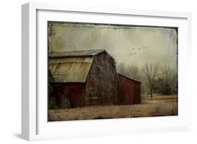 the Red Barn-Barbara Simmons-Framed Giclee Print