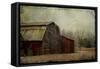 the Red Barn-Barbara Simmons-Framed Stretched Canvas