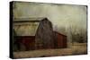 the Red Barn-Barbara Simmons-Stretched Canvas