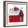 The Red Barn-Patricia Pinto-Framed Art Print