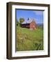 The Red Barns Typify Vermont's Countryside, Vermont, USA-Fraser Hall-Framed Photographic Print