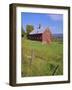 The Red Barns Typify Vermont's Countryside, Vermont, USA-Fraser Hall-Framed Photographic Print