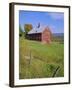 The Red Barns Typify Vermont's Countryside, Vermont, USA-Fraser Hall-Framed Photographic Print