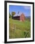 The Red Barns Typify Vermont's Countryside, Vermont, USA-Fraser Hall-Framed Photographic Print