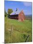 The Red Barns Typify Vermont's Countryside, Vermont, USA-Fraser Hall-Mounted Photographic Print