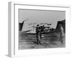 The Red Baron and His Dog-German photographer-Framed Giclee Print