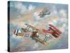 The Red Baron Bugs Out-John Bradley-Stretched Canvas