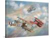 The Red Baron Bugs Out-John Bradley-Stretched Canvas