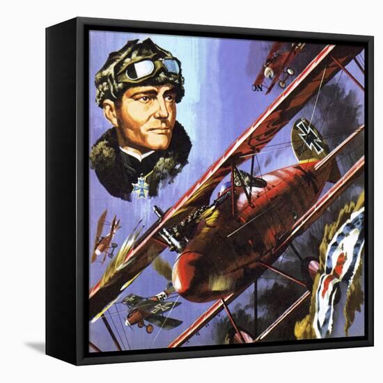 The Red Baron-Wilf Hardy-Framed Stretched Canvas