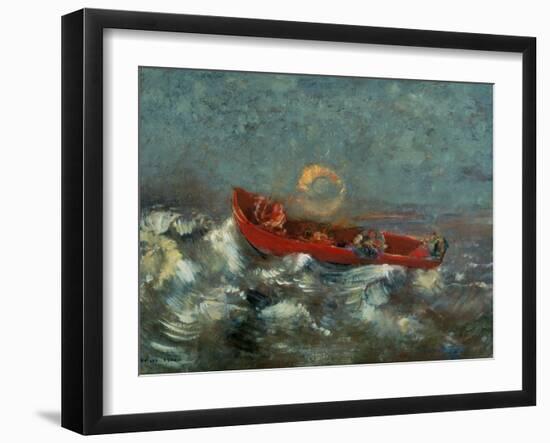 The Red Boat, 1905-Odilon Redon-Framed Giclee Print