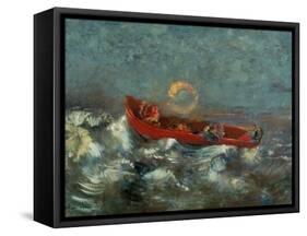 The Red Boat, 1905-Odilon Redon-Framed Stretched Canvas