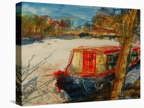 The Red Boat-Brenda Brin Booker-Stretched Canvas
